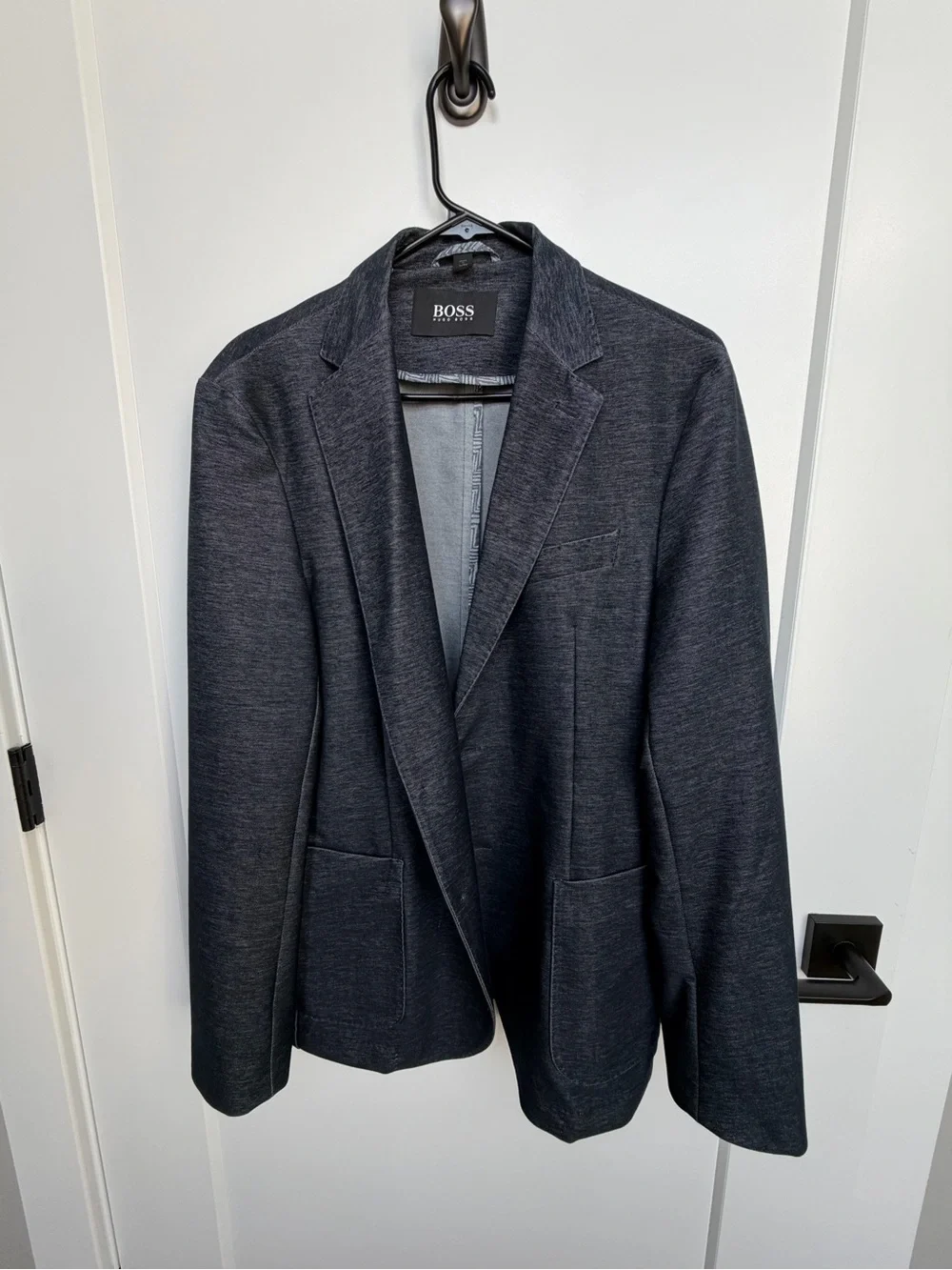 Hugo Boss Charcoal Knit Blazer